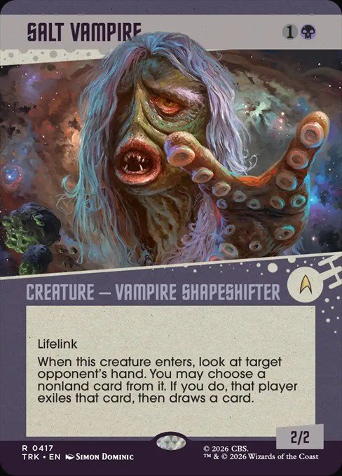 Salt Vampire classic Enterprise frame card from MTG Star Trek