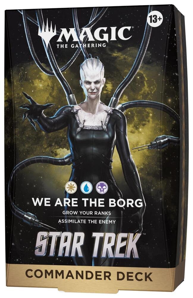 MTG Star Trek We Are the Borg Commander deck box with the Borg Queen