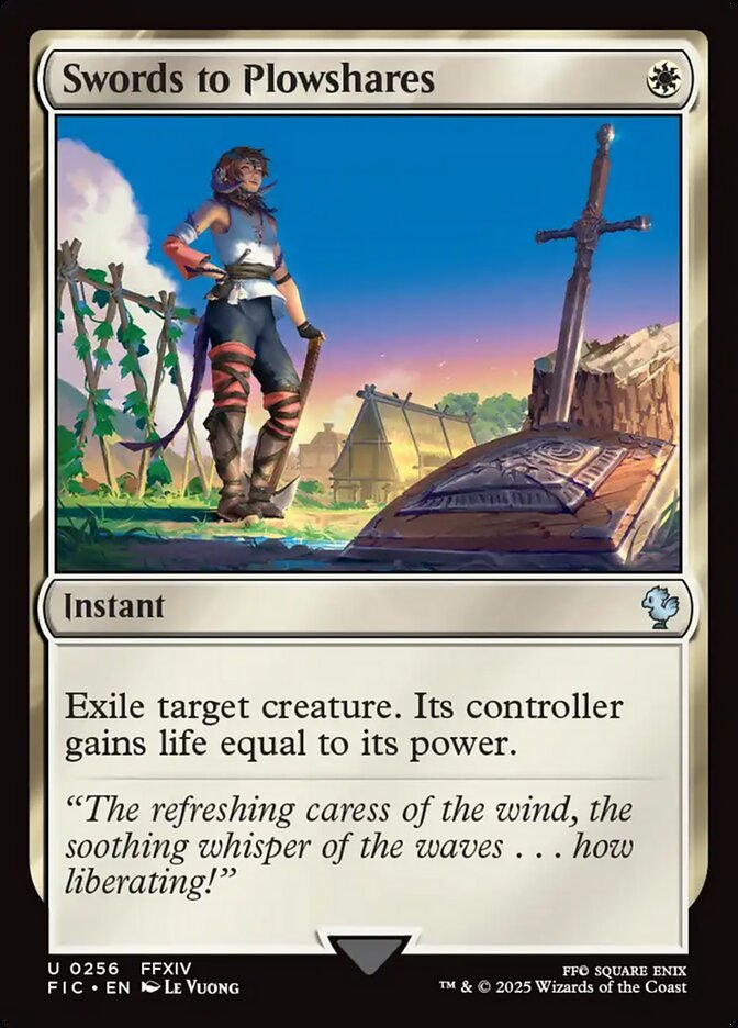 Swords to Plowshares Magic: The Gathering card