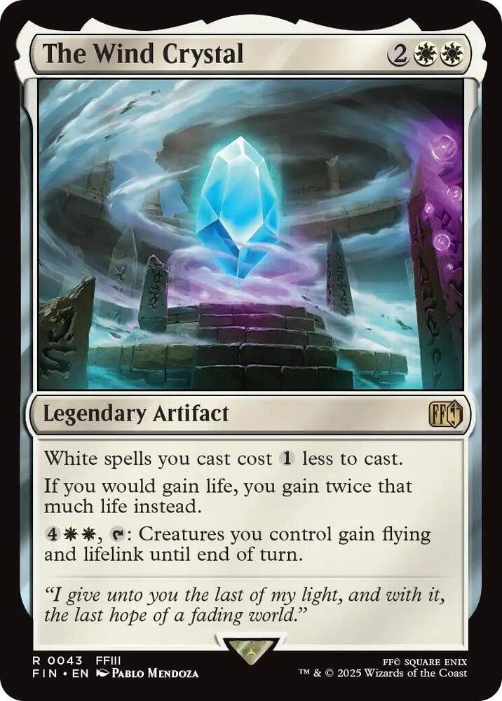 The Wind Crystal Magic: The Gathering card from Final Fantasy
