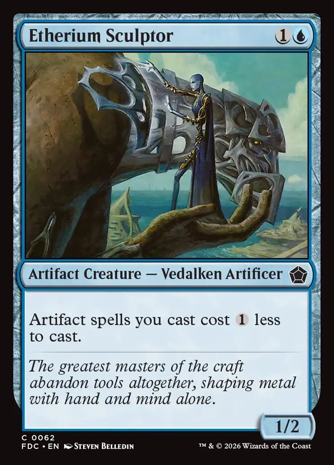 Etherium Sculptor Magic: The Gathering card, an upgrade for the We Are the Borg Commander deck