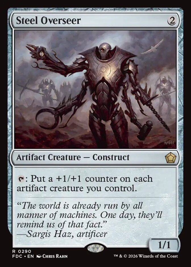 Steel Overseer Magic: The Gathering card, an upgrade for the We Are the Borg Commander deck