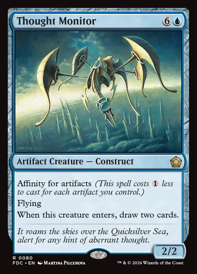 Thought Monitor Magic: The Gathering card, an upgrade for the We Are the Borg Commander deck