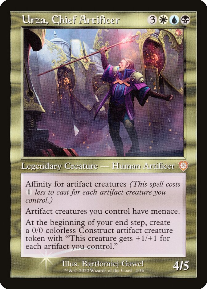 Urza, Chief Artificer Magic: The Gathering card, an upgrade for the We Are the Borg Commander deck