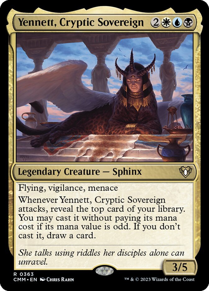 Yennett, Cryptic Sovereign, an Esper commander in Magic: The Gathering