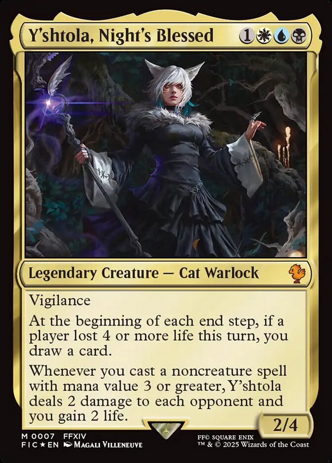 Y’shtola, Night’s Blessed, an Esper commander in Magic: The Gathering