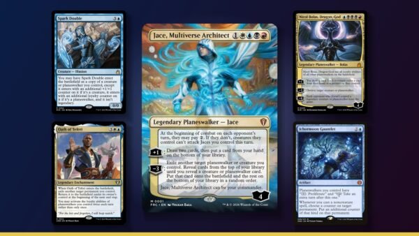 Multiverse Reforged Upgrade Guide: 10 Cards to Add, 10 to Cut for Jace (Under $65) Jace, Multiverse Architect with Spark Double, Oath of Teferi, Nicol Bolas, Dragon-God and Ichormoon Gauntlet Magic cards