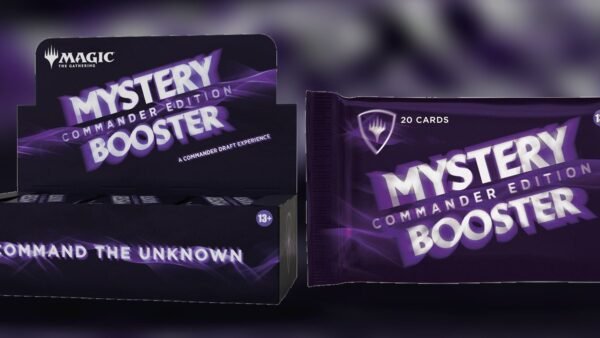 Mystery Booster Commander Edition booster box and a 20-card booster pack