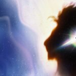 Narnia: The Magician's Nephew key art with a star-filled Aslan silhouette and Digory and Polly on a winged horse