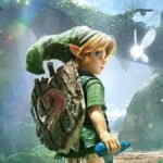 Young Link and Navi in the official key art for The Legend of Zelda: Ocarina of Time on Nintendo Switch 2
