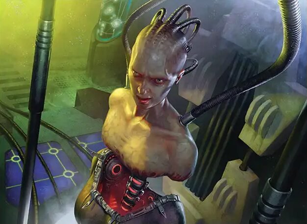 Official Borg Queen artwork from Magic: The Gathering Star Trek