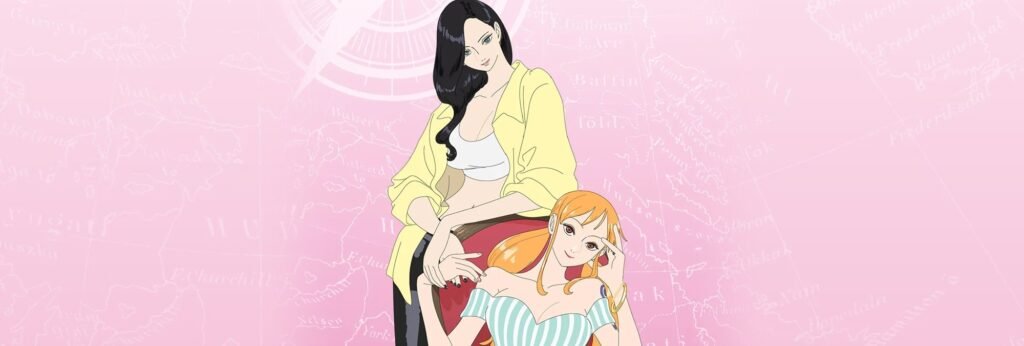 Nico Robin and Nami key art from the One Piece Card Game EB-05 Heroines Edition Vol. 2 packaging