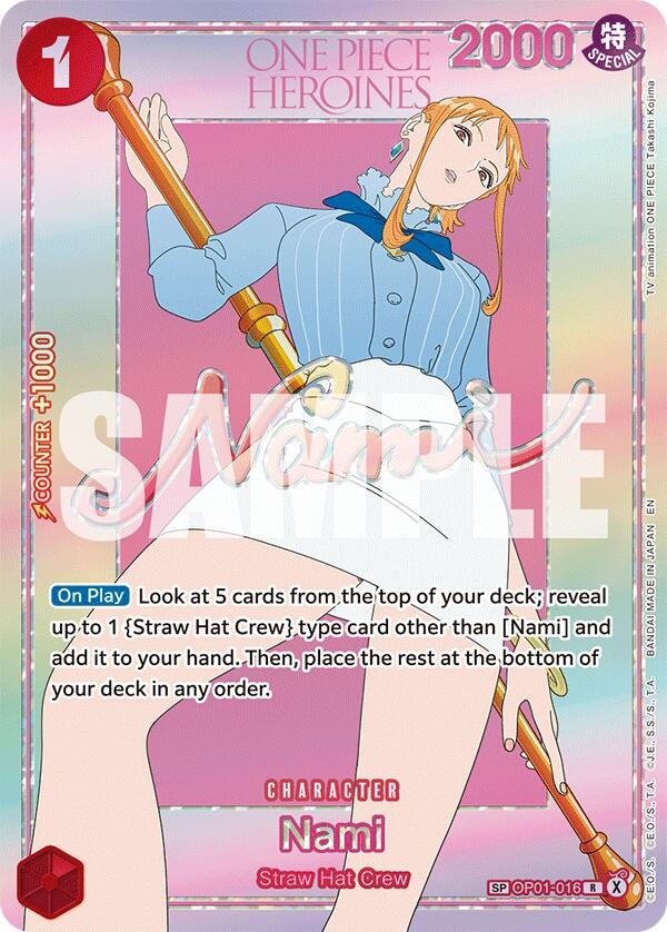 Nami OP01-016 SP card from One Piece EB-05 Heroines Edition Vol. 2