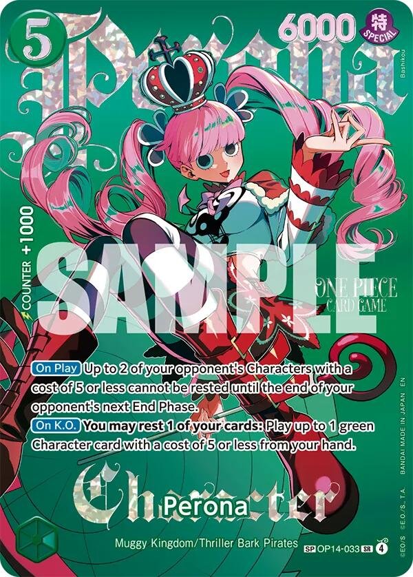 Perona OP14-033 SP card from One Piece EB-05 Heroines Edition Vol. 2