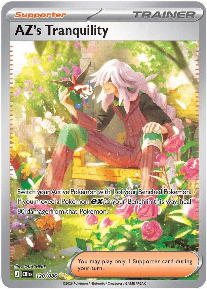 AZ's Tranquility Special Illustration Rare, Pokémon TCG Chaos Rising