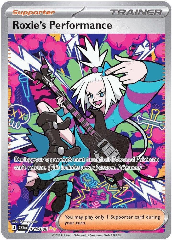 Roxie's Performance Special Illustration Rare, Pokémon TCG Chaos Rising
