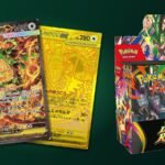 Pokémon Delta Reign booster box with the Japanese Special Art Rare and gold Mega Rayquaza ex cards