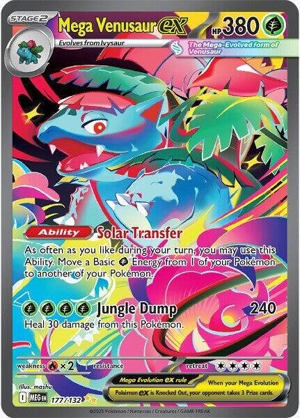 Mega Venusaur ex Special Illustration Rare Â· Mega Evolution 177/132 PokÃ©mon card