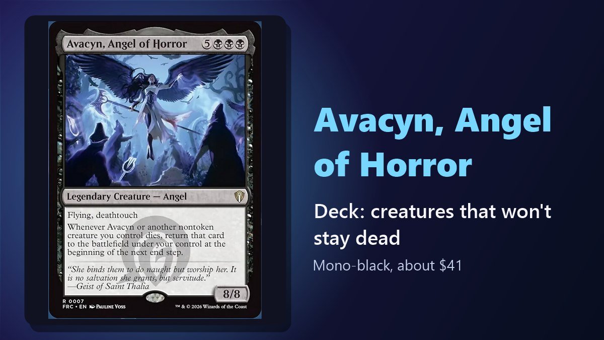 Avacyn, Angel of Horror card from Reality Fracture Commander
