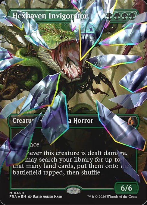 Hexhaven Invigorator facet foil Shattered Mirror card from MTG Reality Fracture