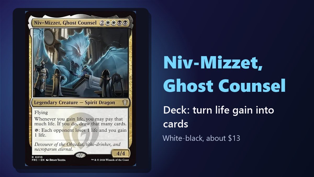 Niv-Mizzet, Ghost Counsel card from Reality Fracture Commander