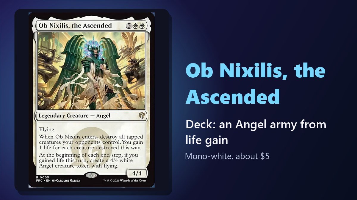 Ob Nixilis, the Ascended card from Reality Fracture Commander