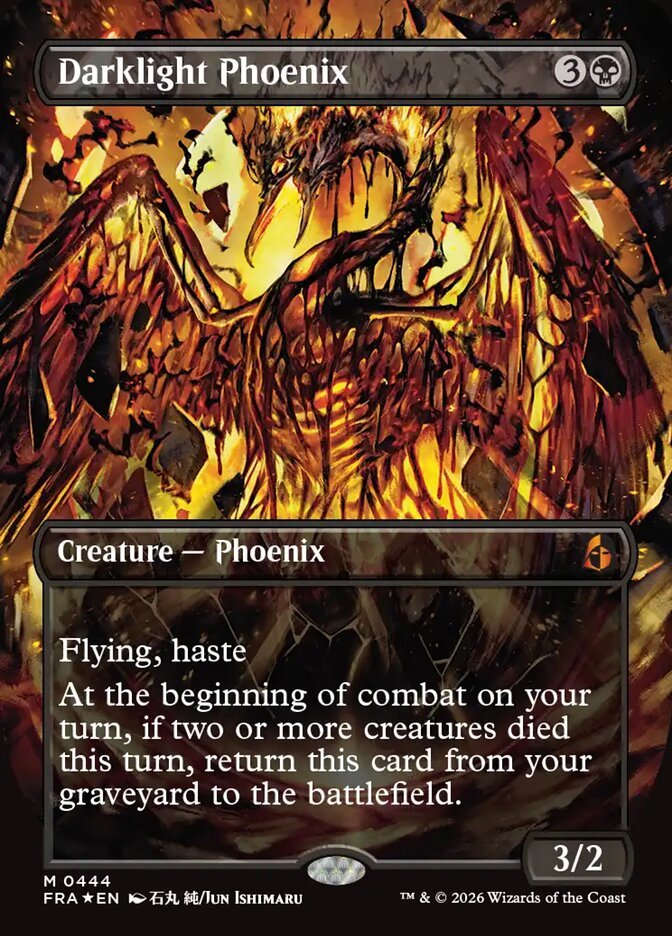 Darklight Phoenix Magic: The Gathering card, Reality Fracture Secret Lair Bundle version