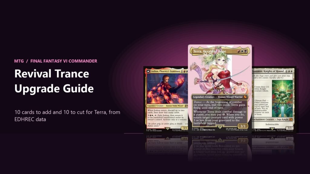 Revival Trance Commander upgrade guide: Terra, Herald of Hope with Joshua and Summon: Knights of Round