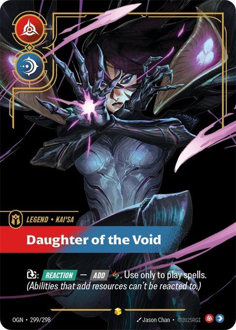 Kai'Sa, Daughter of the Void Overnumbered card from Riftbound Origins