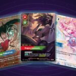 Ahri Nine-Tailed Fox, Akali Rogue Assassin and Ahri Inquisitive Overnumbered cards from Riftbound Origins, Vendetta and Spiritforged