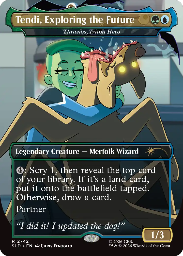 Secret Lair x Star Trek Lower Decks Tendi, Exploring the Future, the Thrasios reprint
