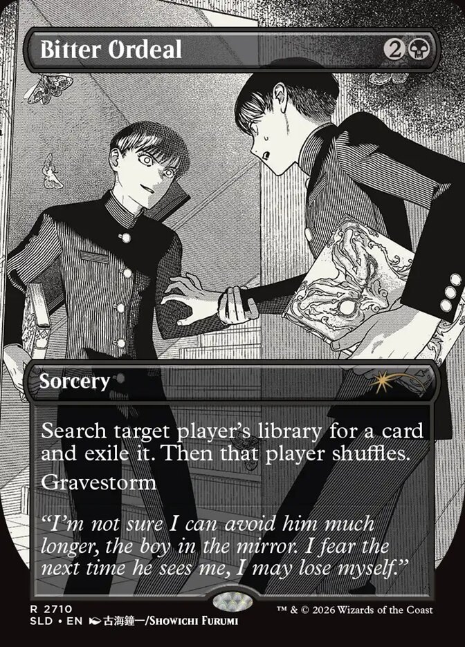 Bitter Ordeal Magic: The Gathering card, Secret Lair Strange School version