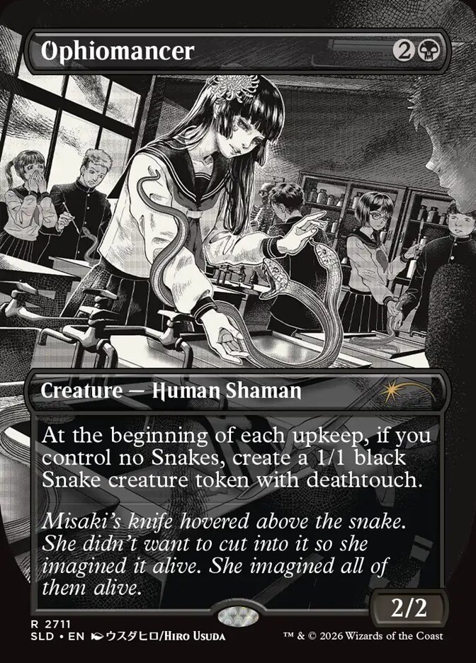 Ophiomancer Magic: The Gathering card, Secret Lair Strange School version