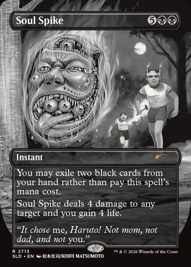 Soul Spike Magic: The Gathering card, Secret Lair Strange School version