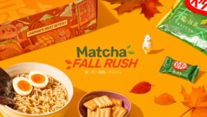 TokyoTreat Matcha Fall Rush November 2026 box with Matcha KitKats, ramen and crackers