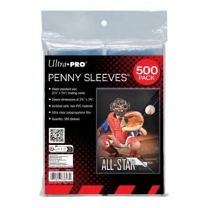 Ultra PRO Penny Sleeves 500 count pack of clear soft card sleeves