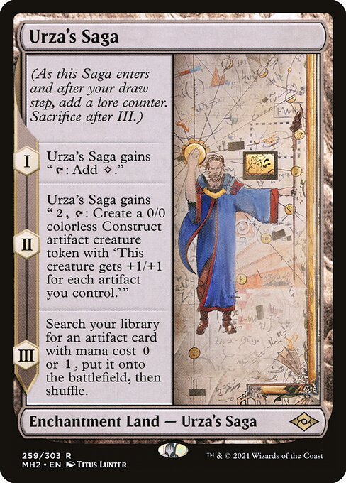 Urza's Saga MTG card, a key support card in the Tom Bombadil deck