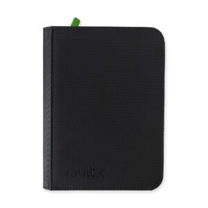 Vault X 4-Pocket Exo-Tec Zip Binder in black