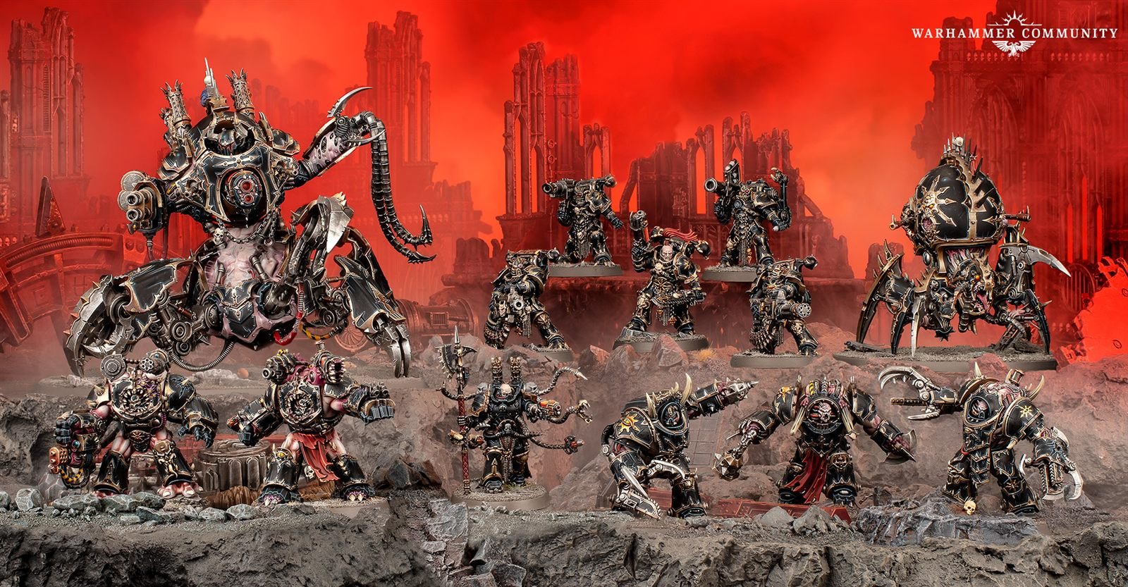 Chaos Space Marines Cult of Destruction Battleforce with Defiler, Venomcrawler, Obliterators, Havocs, Mutilators and Warpsmith