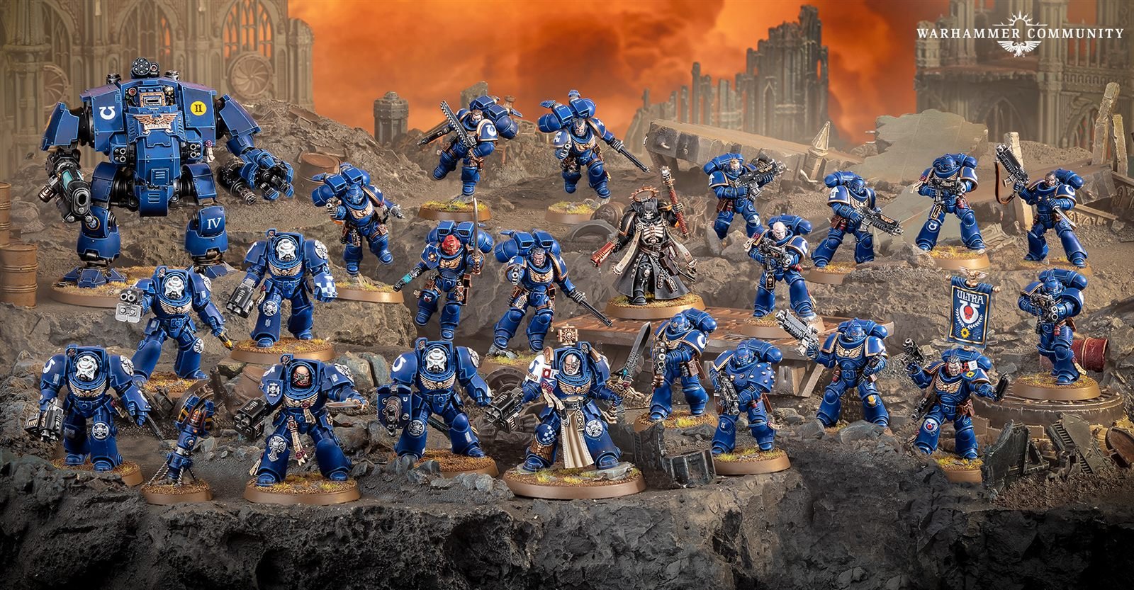 Space Marines Indomitus Task Force Battleforce with Redemptor Dreadnought, Terminators, Jump Pack Intercessors and Intercessors