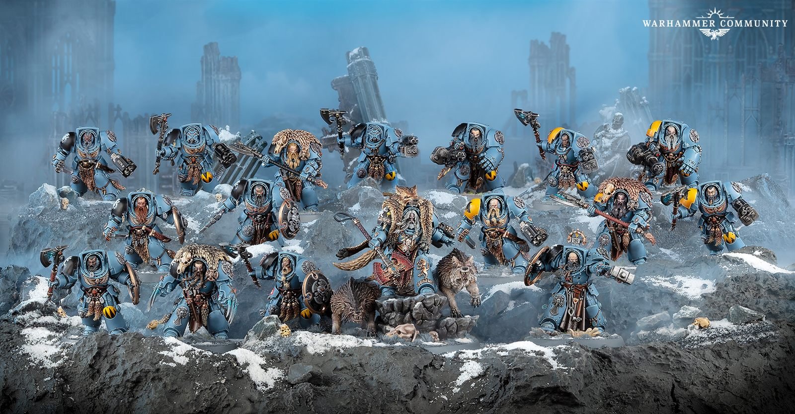 Space Wolves Champions of Fenris Battleforce with Logan Grimnar, Arjac Rockfist and Wolf Guard Terminators